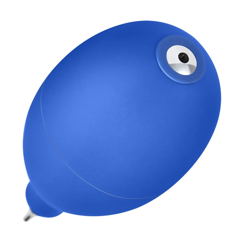 Blue rubber air blowing cleaning tool for camera and mobile phone lens dust removal