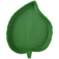 2 pcs leaf-shaped reptile food and water bowls in large and small sizes, made from plastic