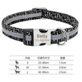 Dog collar in black, green, and rose red colour options, three sizes S M L for everyday walking