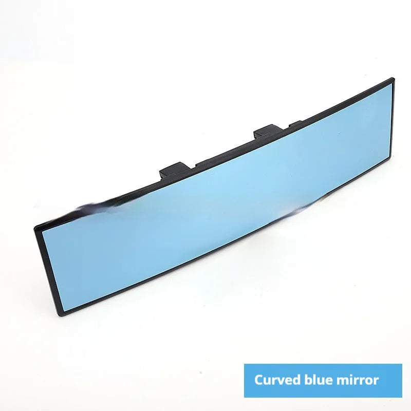 Large view car rear view mirror with HD glass blue filter and ABS cover