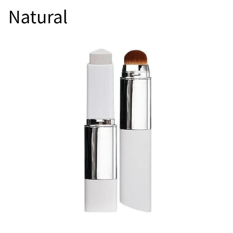 Blanc Cover Cream Stick V Foundation with removable brush, showing cream stick and brush applicator