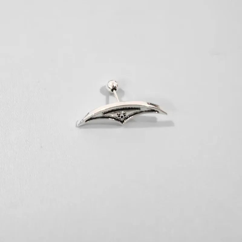 Gold and silver spider web geometric stud earrings with mesh design for Halloween