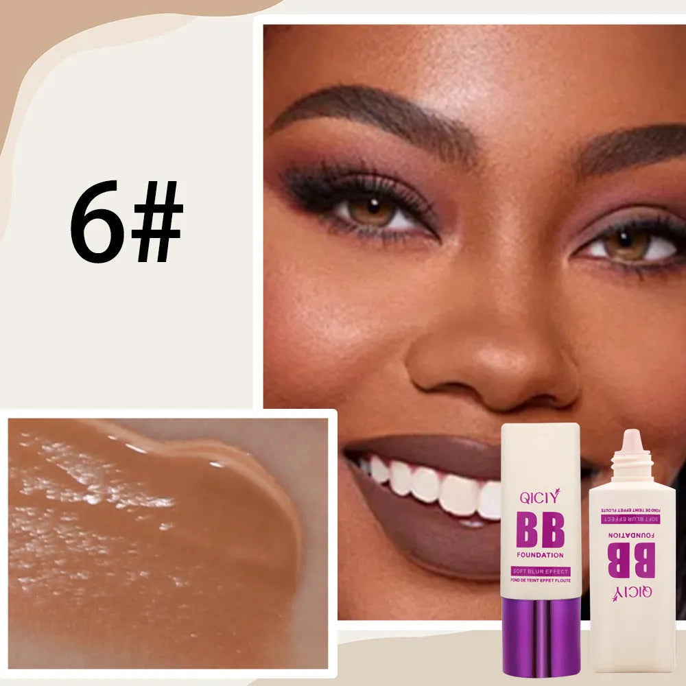 Feeding bottle BB cream liquid foundation concealer in 10 colour shades for brightening and repair
