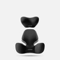 Black grey memory foam lumbar support pillow and headrest for car seat