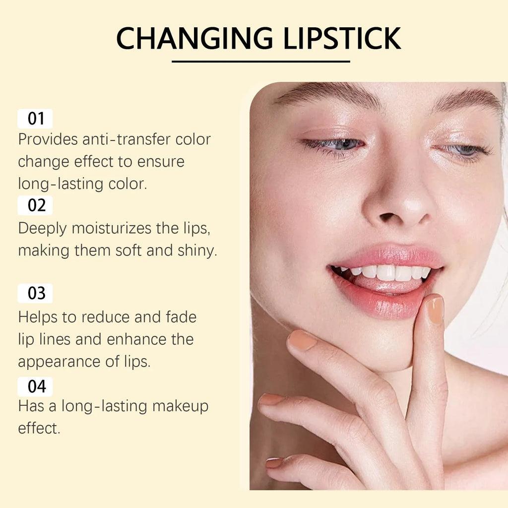Gold foil nourishing lipstick with 3.5g formula for discoloration treatment and gentle lip care