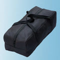 Thick waterproof Oxford cloth outdoor storage bag in black, cube shape, for cycling use