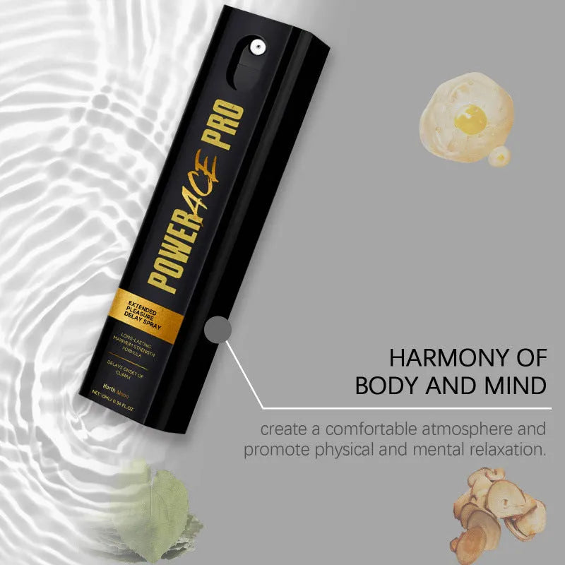Men's body moisturising spray bottle with plant extracts, 10ml capacity