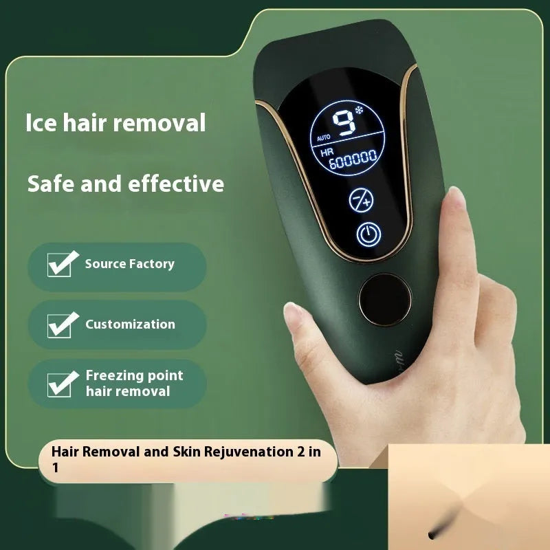 Sundial hair removal device for body, face and private areas in green, pink or white colours