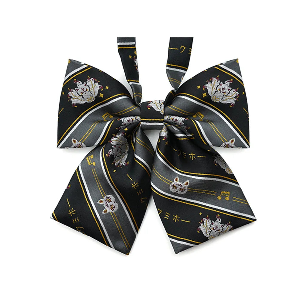 Pre-tied polyester butterfly bow tie for men and women unisex arrow style accessory