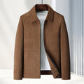 Men's slim-fit lapel casual coat jacket in polyvinyl alcohol fabric, available in four colours with Asian sizing options