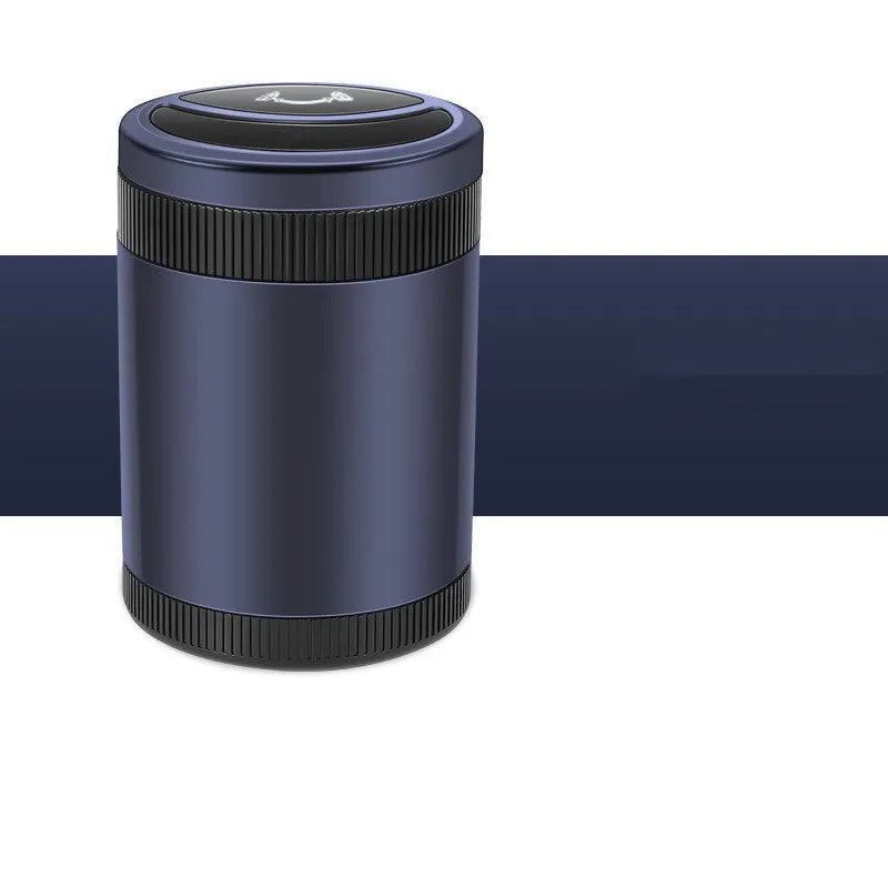 Automatic sensing ashtray in Deep Sky Grey colour with USB connectivity for vehicle home office use