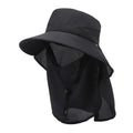 Men's adjustable polyester fisherman sun hat with a wide brim in army green colour.
