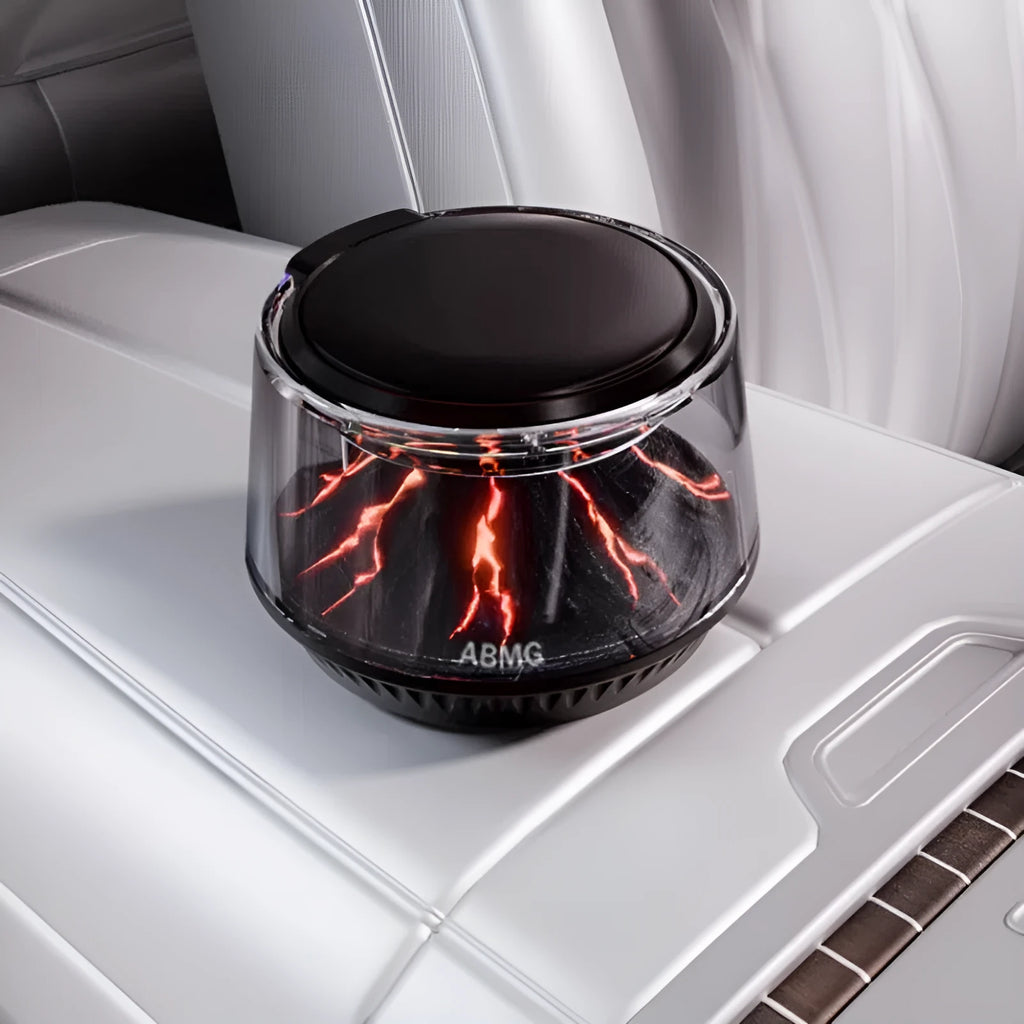 Volcano Iceberg View rechargeable car perfume ornament with Forest and Cold Cherry scent for odour removal