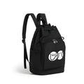 Large capacity waterproof canvas badminton bag for outdoor sports, black colour, free size design