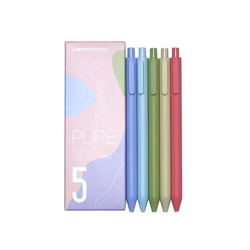 Candy colour gel pen with 0.5mm fine tip and plastic shell body in assorted colours