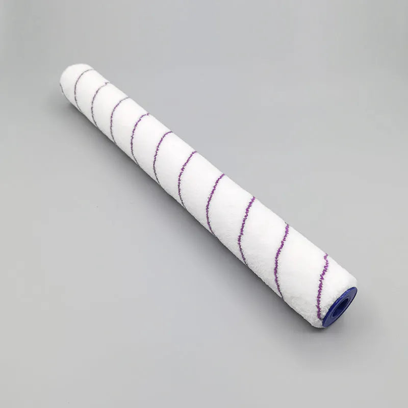 18-inch paint roller set with three brush heads on engineering plastics barrel for wall painting