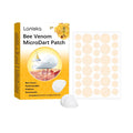 Wart removal patch package showing bee venom and calcium pantothenate formulation with microdart technology