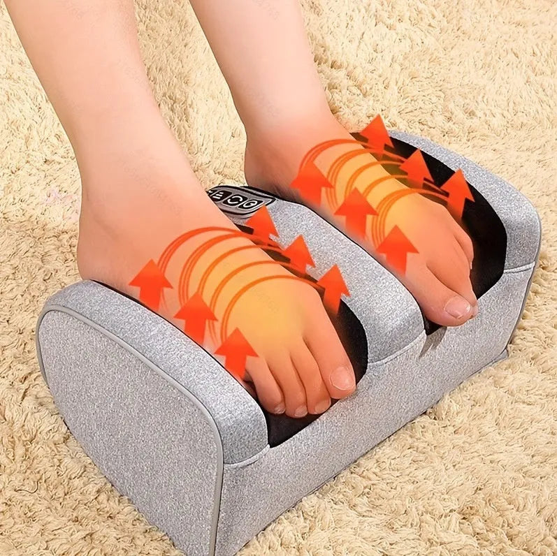Electric foot massager machine with timer control in red, gold, black, or grey colour options