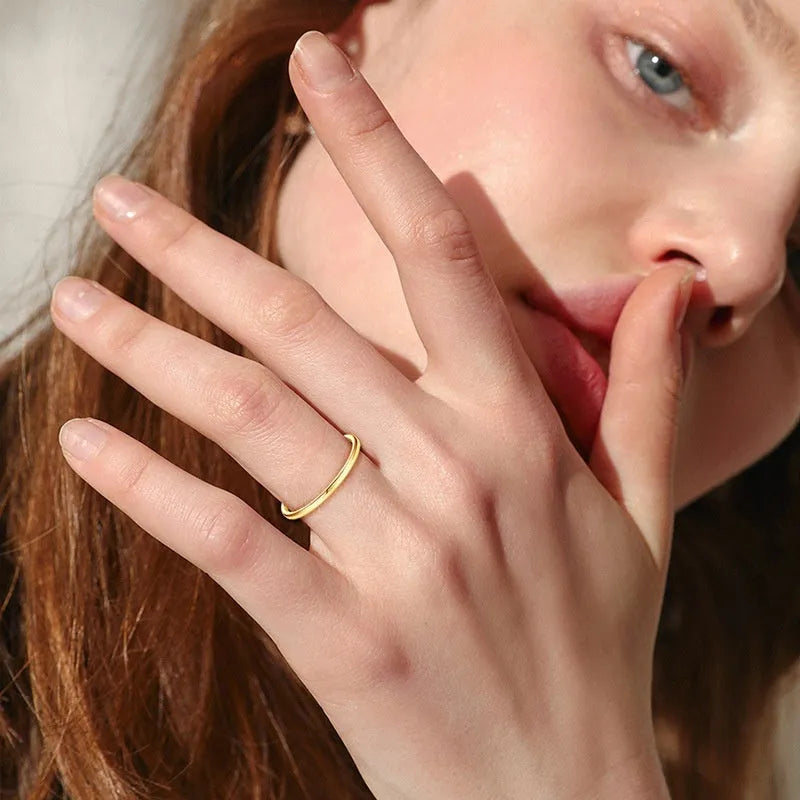S925 sterling silver geometric bracelet ring with round elements in silver, gold, or platinum finish