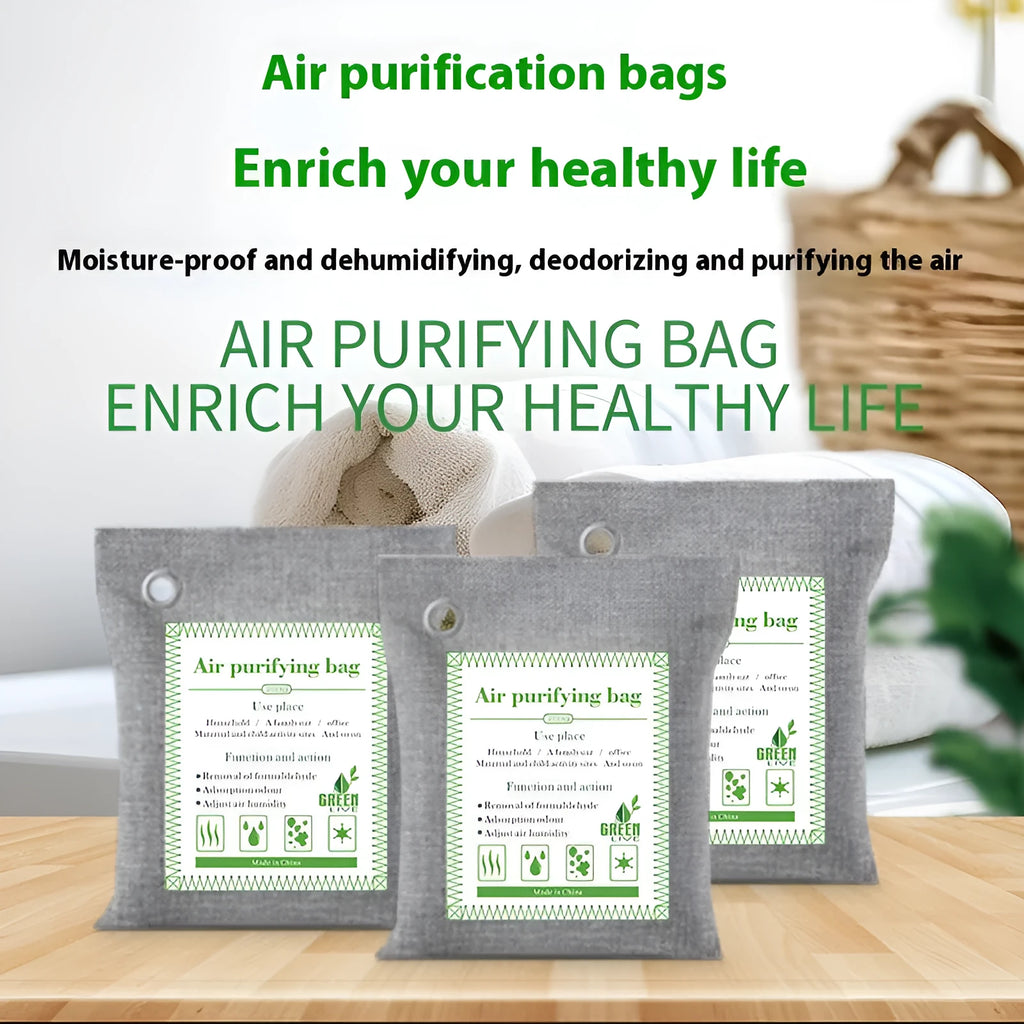 Bamboo charcoal bags for formaldehyde removal in household air purification