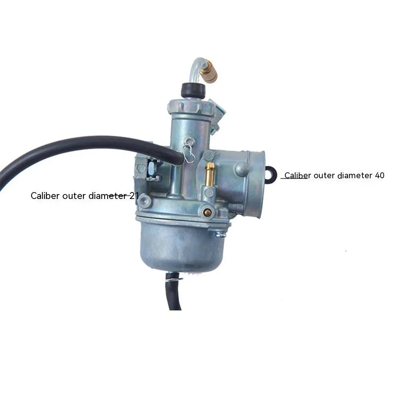 Ba Jia and PE26 compatible flat suction plunger motorcycle carburetor assembly