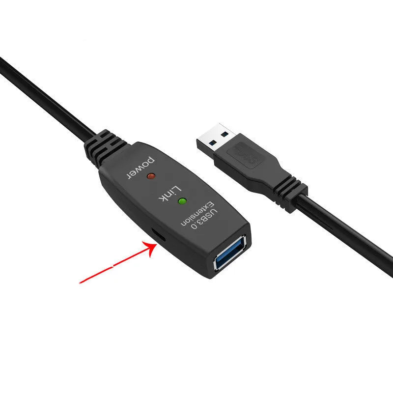 USB extension cable for conference camera and electronic whiteboard, oxygen-free copper, injection moulded, 5m-20m lengths