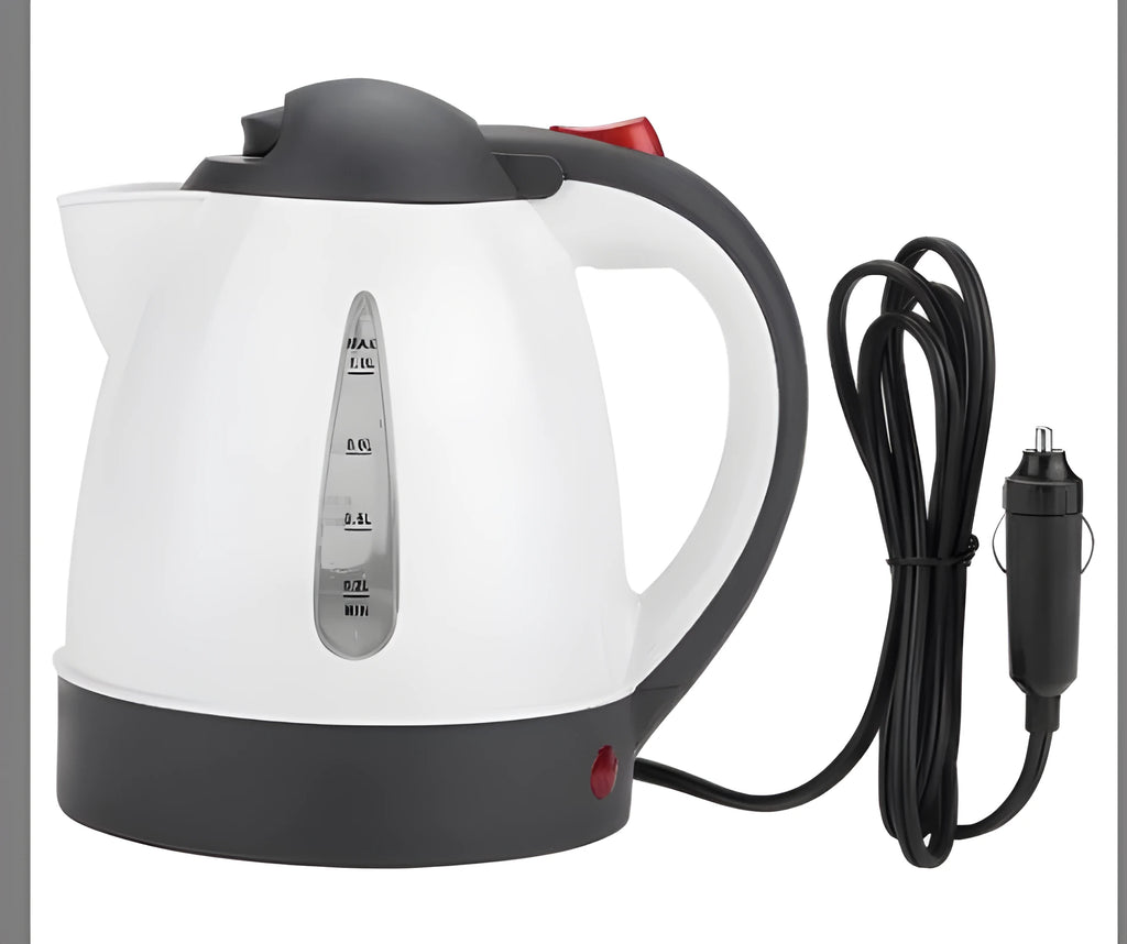 12V 24V 1000ml ABS travel kettle for vehicle use in car or RV