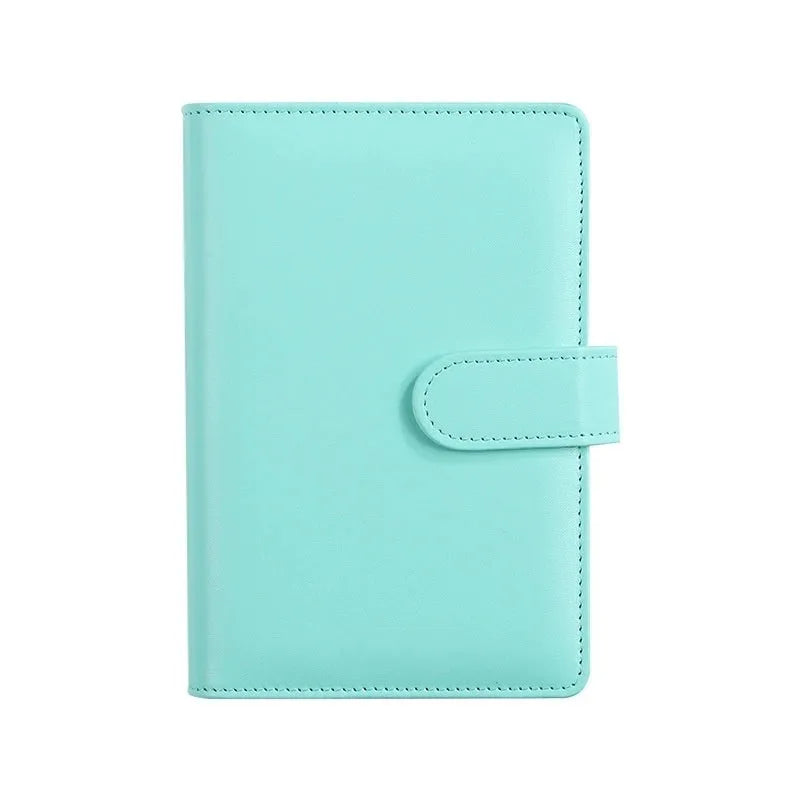 A5 PU leather zipper notebook shell in multiple colour options showing full-length zipper closure