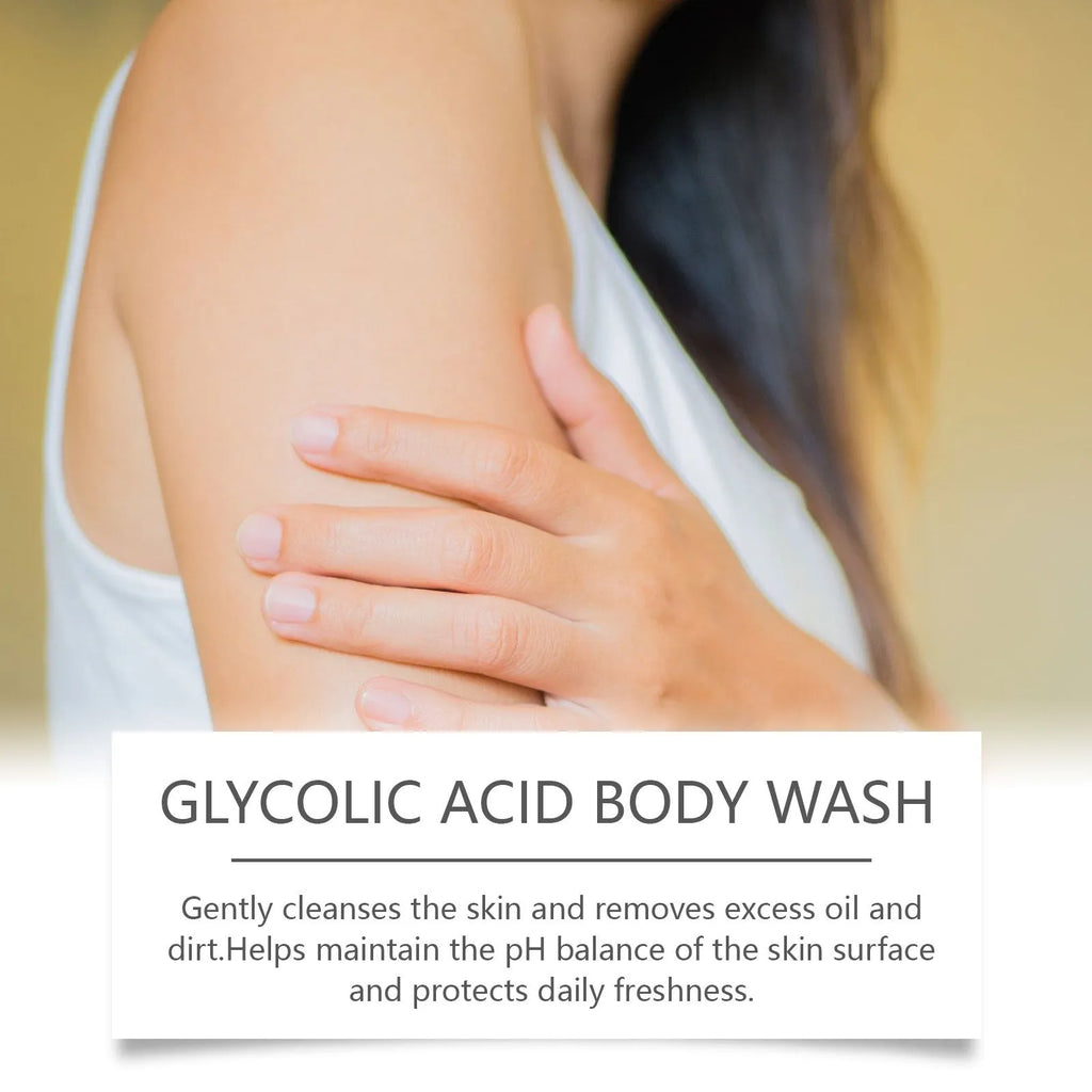 Soothing and moisturising shower gel with retinol and azelaic acid in a 100ml white bottle