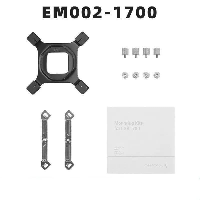 Element Water Cooling LGA 1700 radiator mounting fastener kit with cleaning alcohol bag.