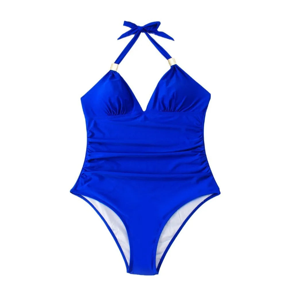 Women's one-piece swimsuit in a quick-drying polyester fabric with a spandex lining