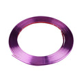 Electroplated purple PVC wheel hub trim roll for car wheel decoration and protection