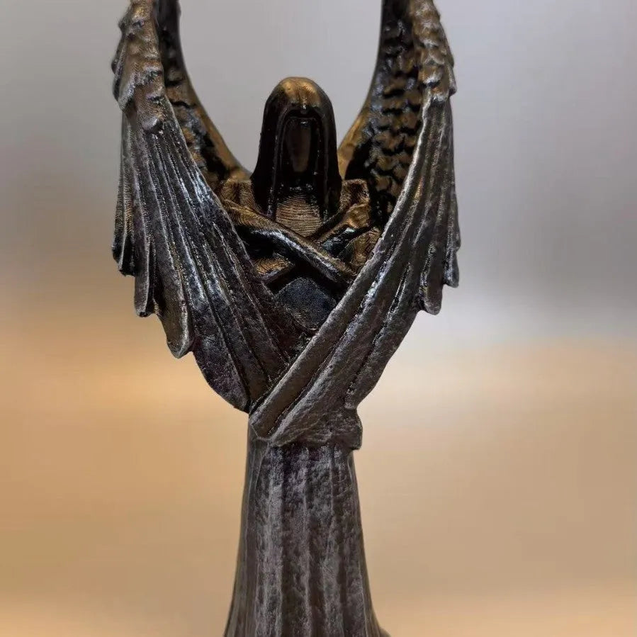 Dark Angel resin craft statue ornament measuring 17cm tall on a display surface.