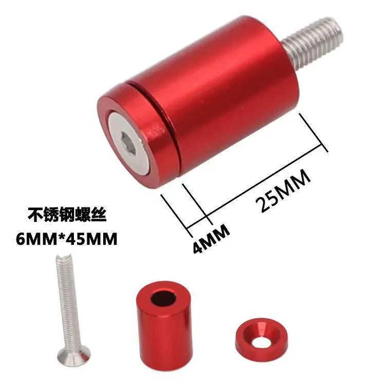 Aluminium alloy machine cover height adjustment sheet with mounting screws, nuts, and washers.