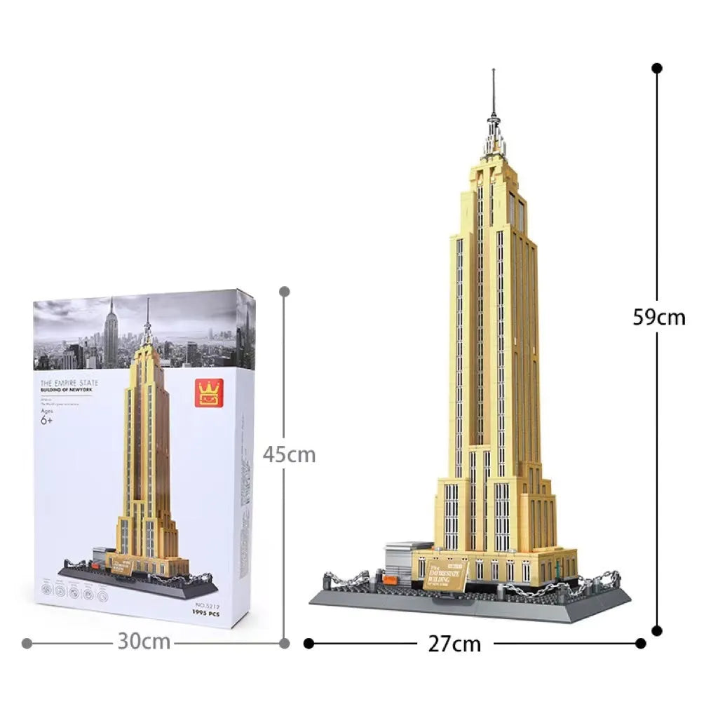 Wange building block street view set with landmark pieces including Eiffel Tower and Big Ben
