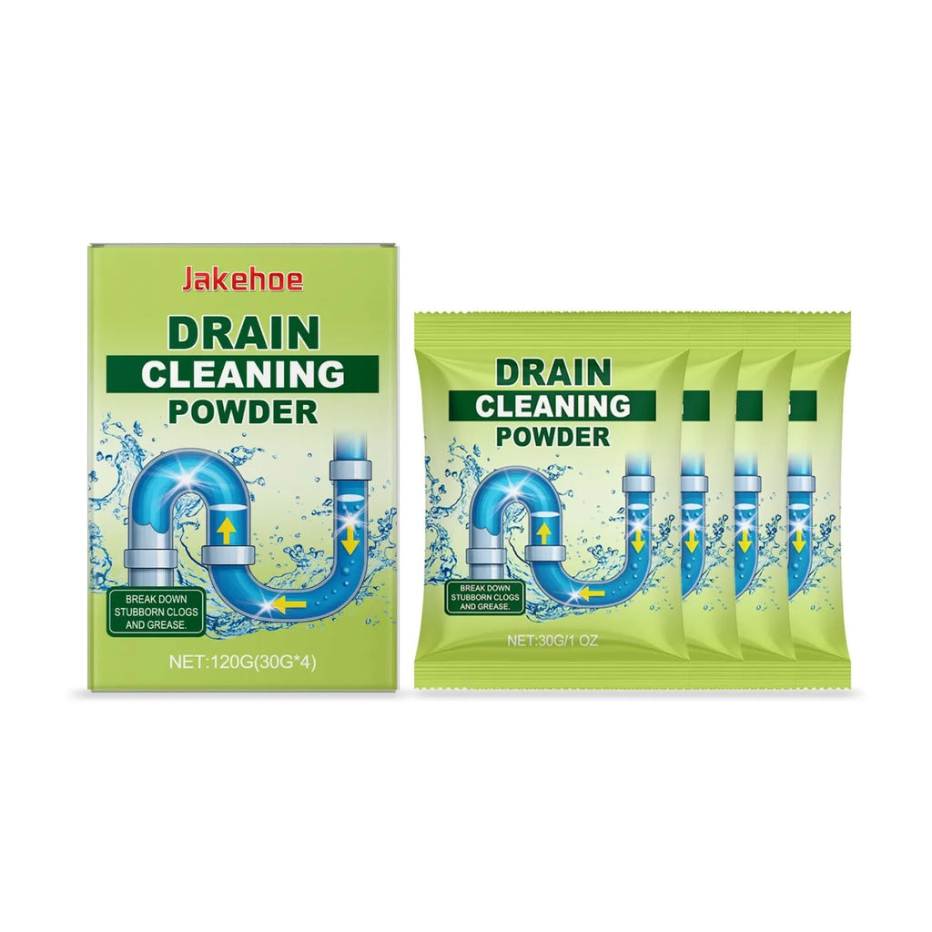 120g drain cleaning powder pack for unblocking sinks, toilets, and shower drains