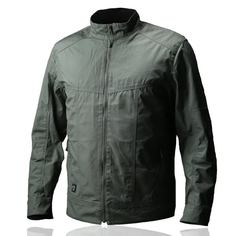 Men's tactical camouflage jacket in wear-resistant polyester fabric available in multiple colours and sizes