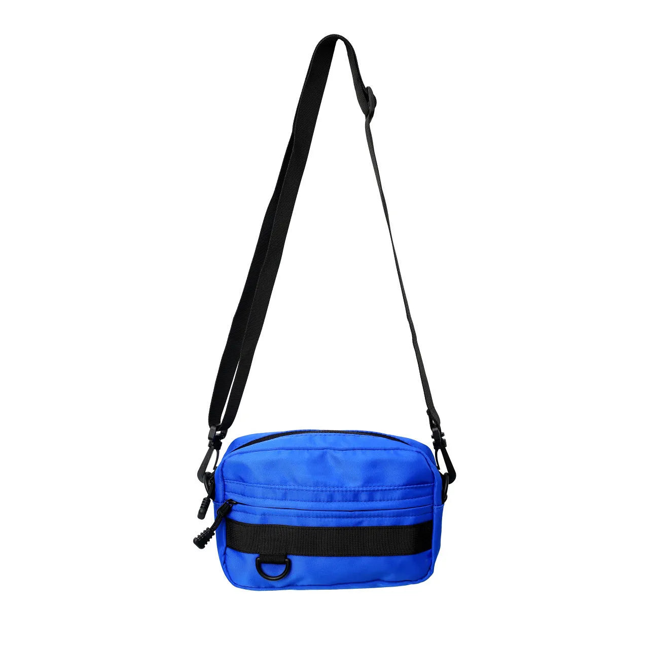 Men's street trend messenger bag in nylon available in black, blue, green or white