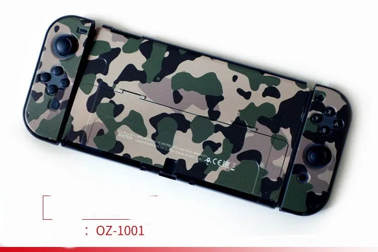 Hard protective case for Nintendo Switch OLED console in a cartoon crystal shell design.