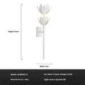 Modern soft-mounted staircase flower wall lamp American style warm light white finish