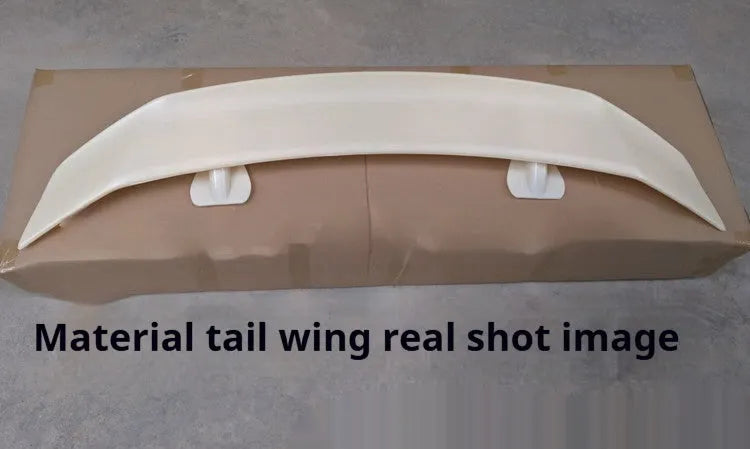 Universal punch-free ABS plastic car spoiler tail wing in multiple colour options