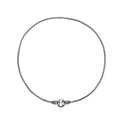 A sterling silver clavicle necklace for women with a minimalist pendant on a delicate chain.