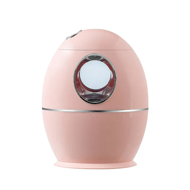 Small round white USB humidifier and aromatherapy diffuser with water tank