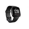 Black waterproof smart watch with heart rate monitor on a silicone wrist strap, showing a 1.4 inch screen.