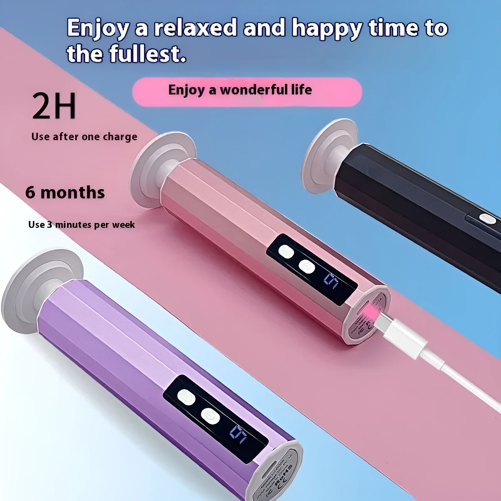 Callus exfoliating manicure equipment kit with grinding wheels in pink, black, or purple colour options