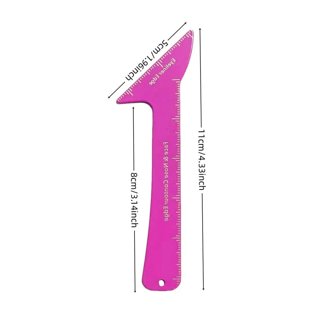 3-in-1 reusable eyeliner stencils for hooded eyes creating winged liner and contour