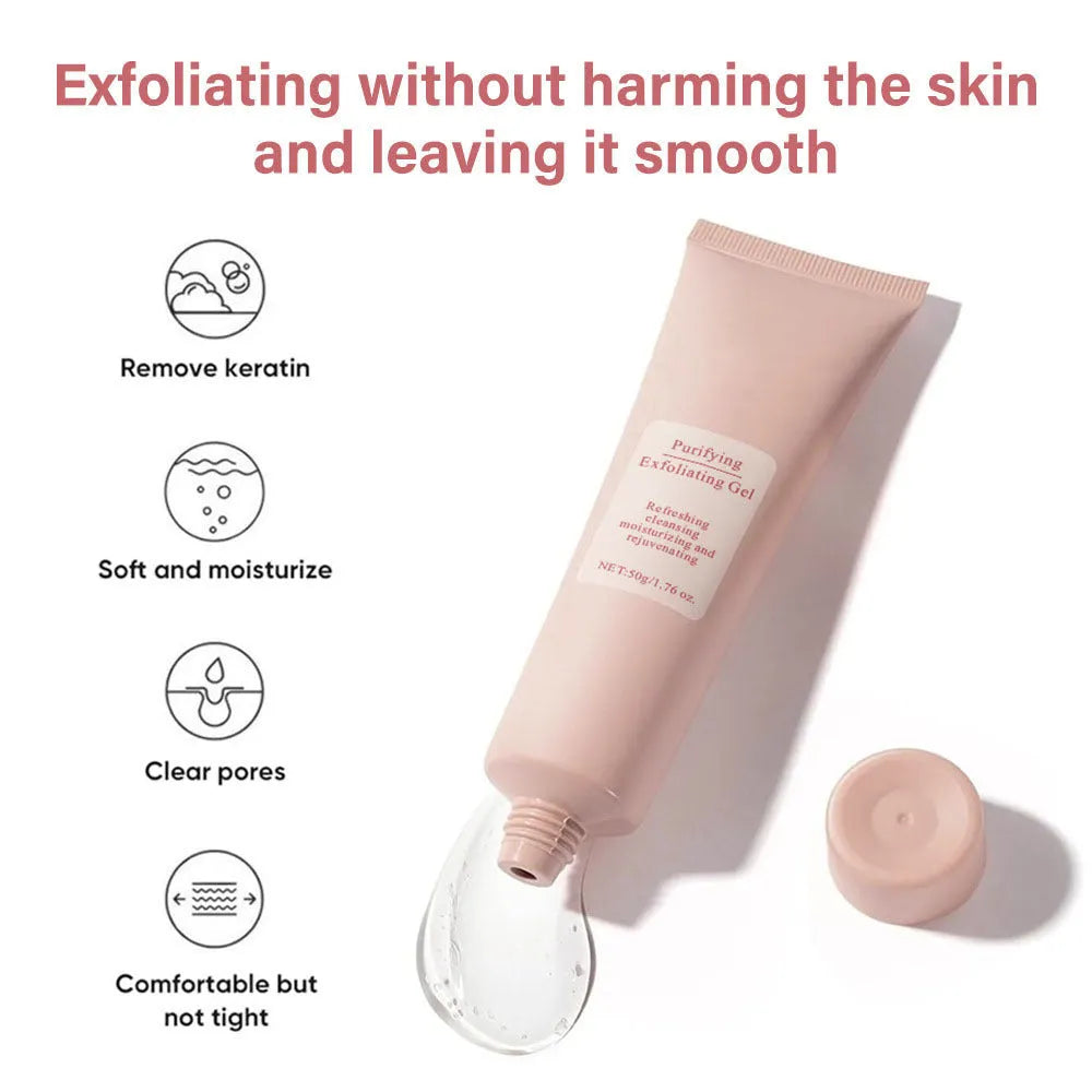 132g moisturising facial exfoliating gel scrub in container