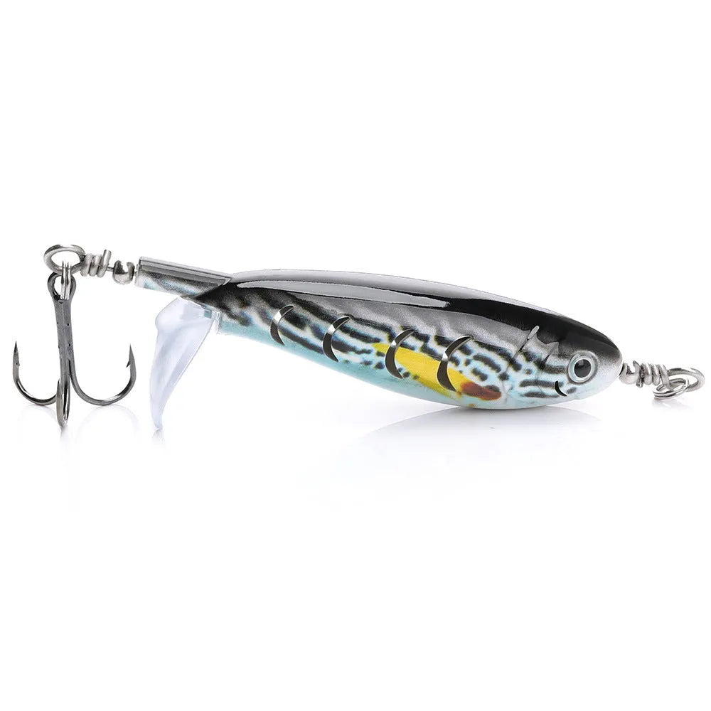 7.5cm artificial fishing bait for road fishing with soft plastic construction and multiple colour options
