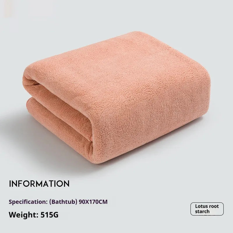 Baby's super soft non-gauze bath towel in milk coffee colour with plain weave fabric