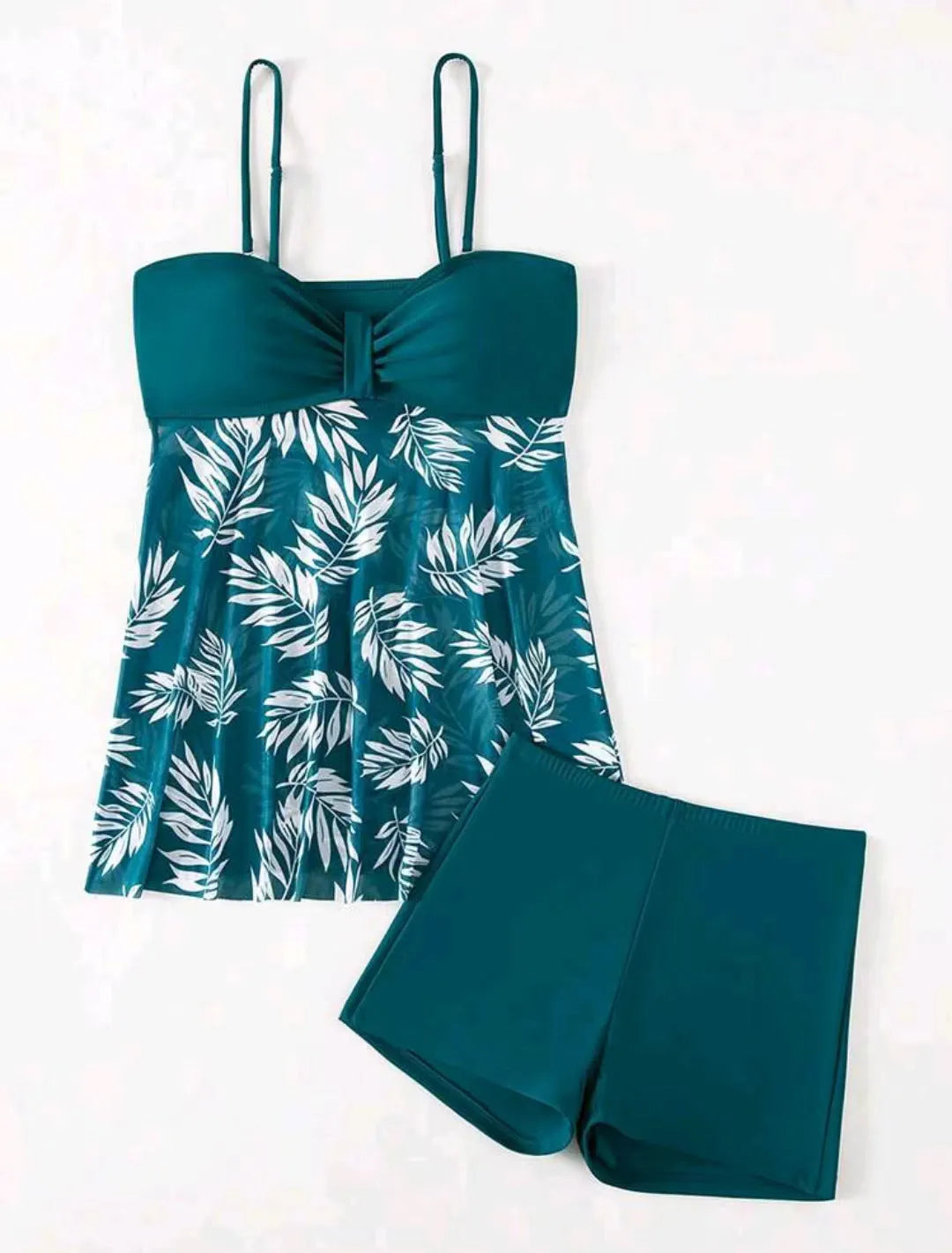 Women's high-waist mesh swimsuit briefs in black, blue and peacock green colours.